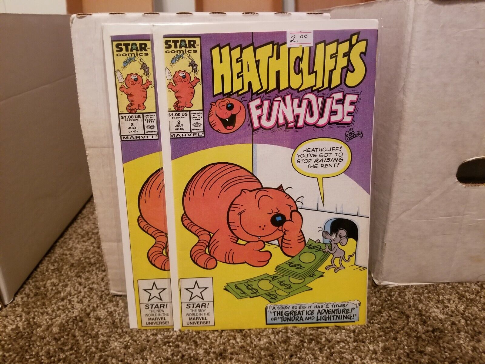 Heathcliff\'s Funhouse #2 FN 1987 Stock Image