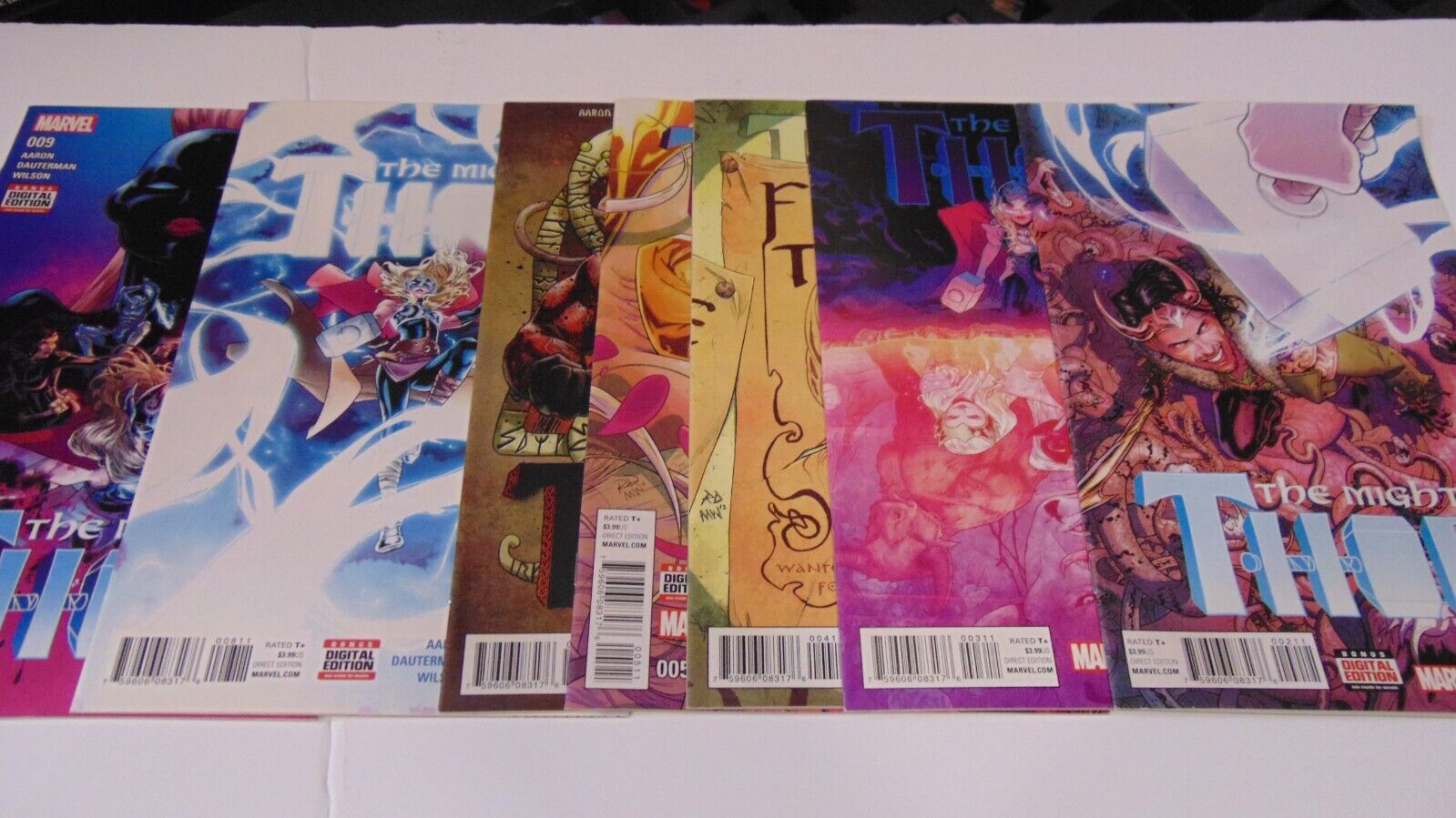 THE MIGHTY THOR #2 3 4 5 7 8 9 Lot OF 7 (2016) W/ MANY First appearance