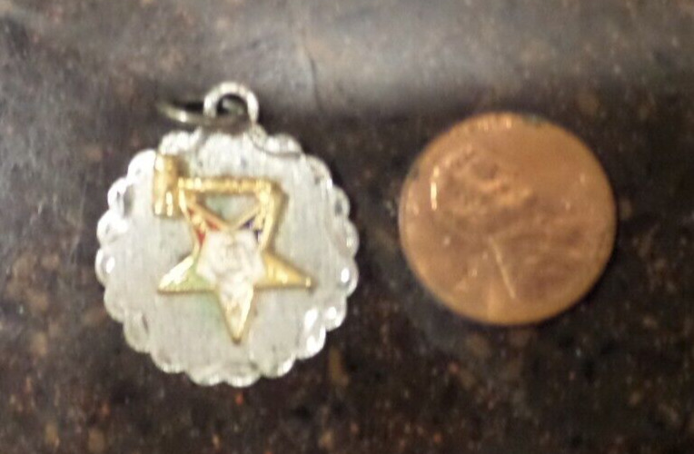 Vintage Masonic OES with Gavel Charm Sterling La Mode