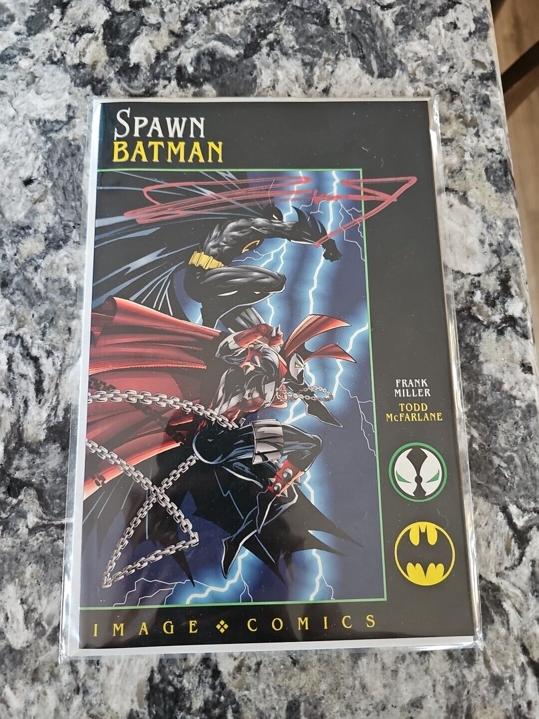 Todd McFarlane Spawn Batman #1 Image Comics 1994 SIGNED  by Frank Miller w/ COA
