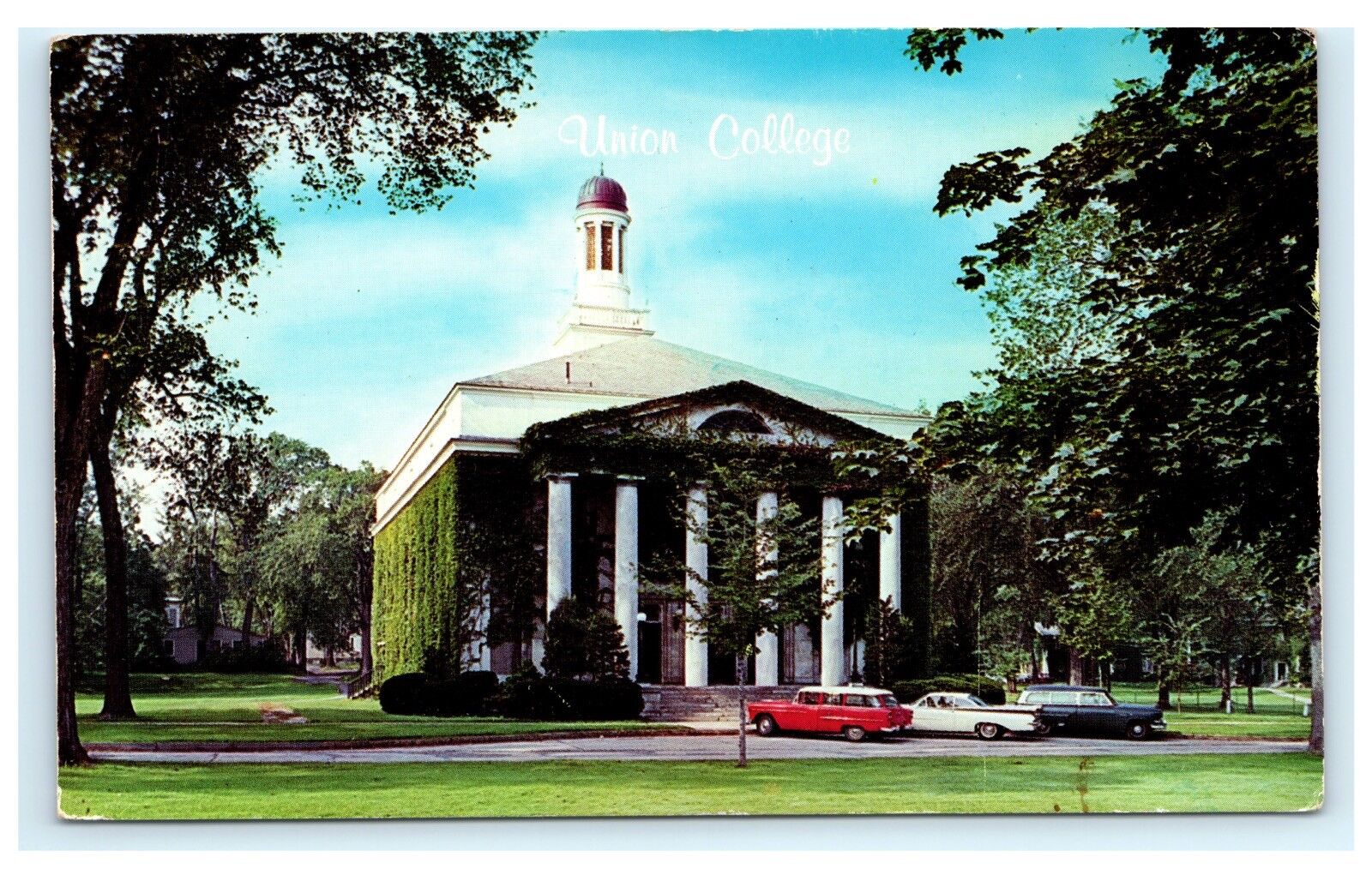 Memorial Chapel Chrome Postcard Union College Schenectady NY New York 