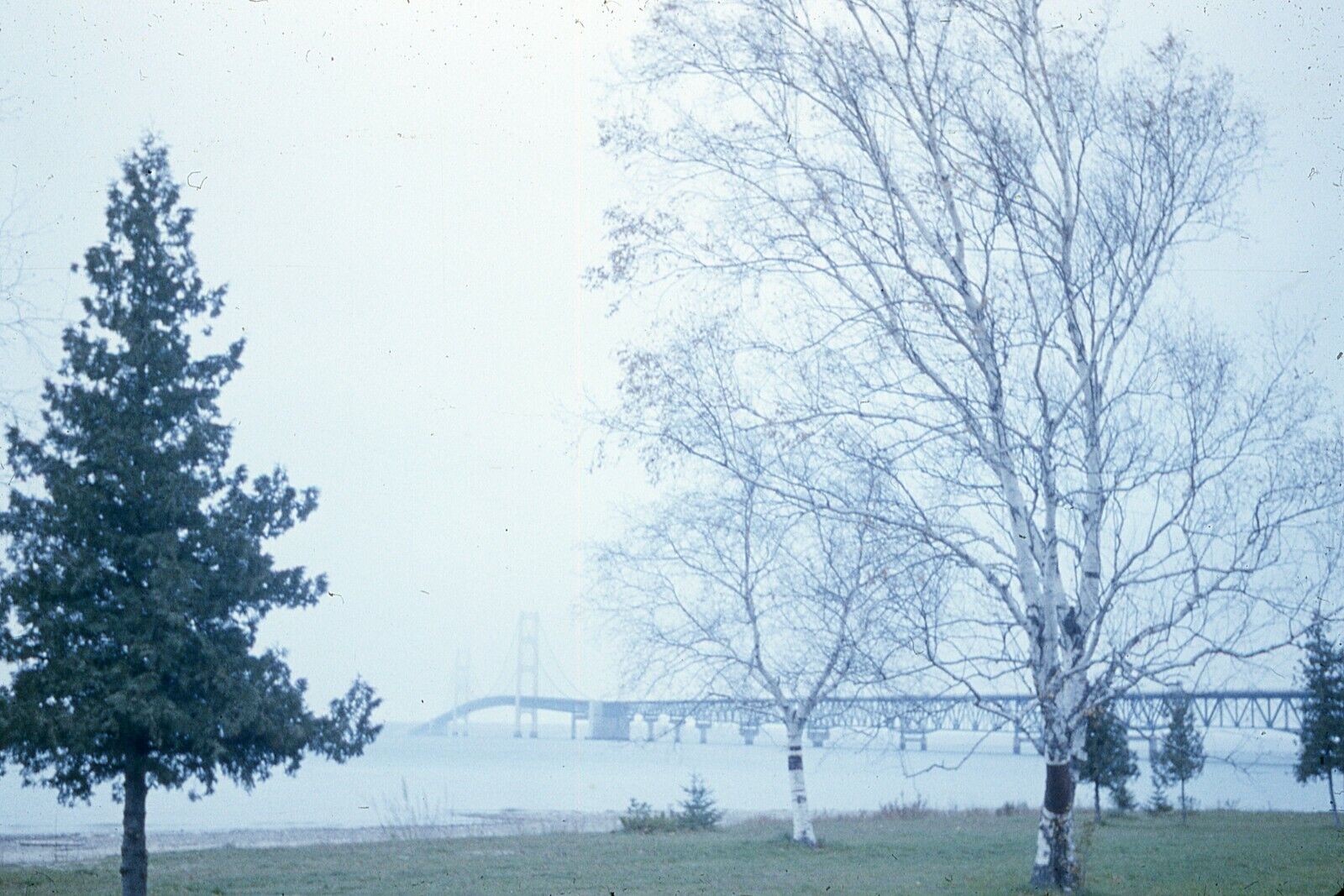 Vintage Photo Slide  Bridge over  Lake  1964 #16