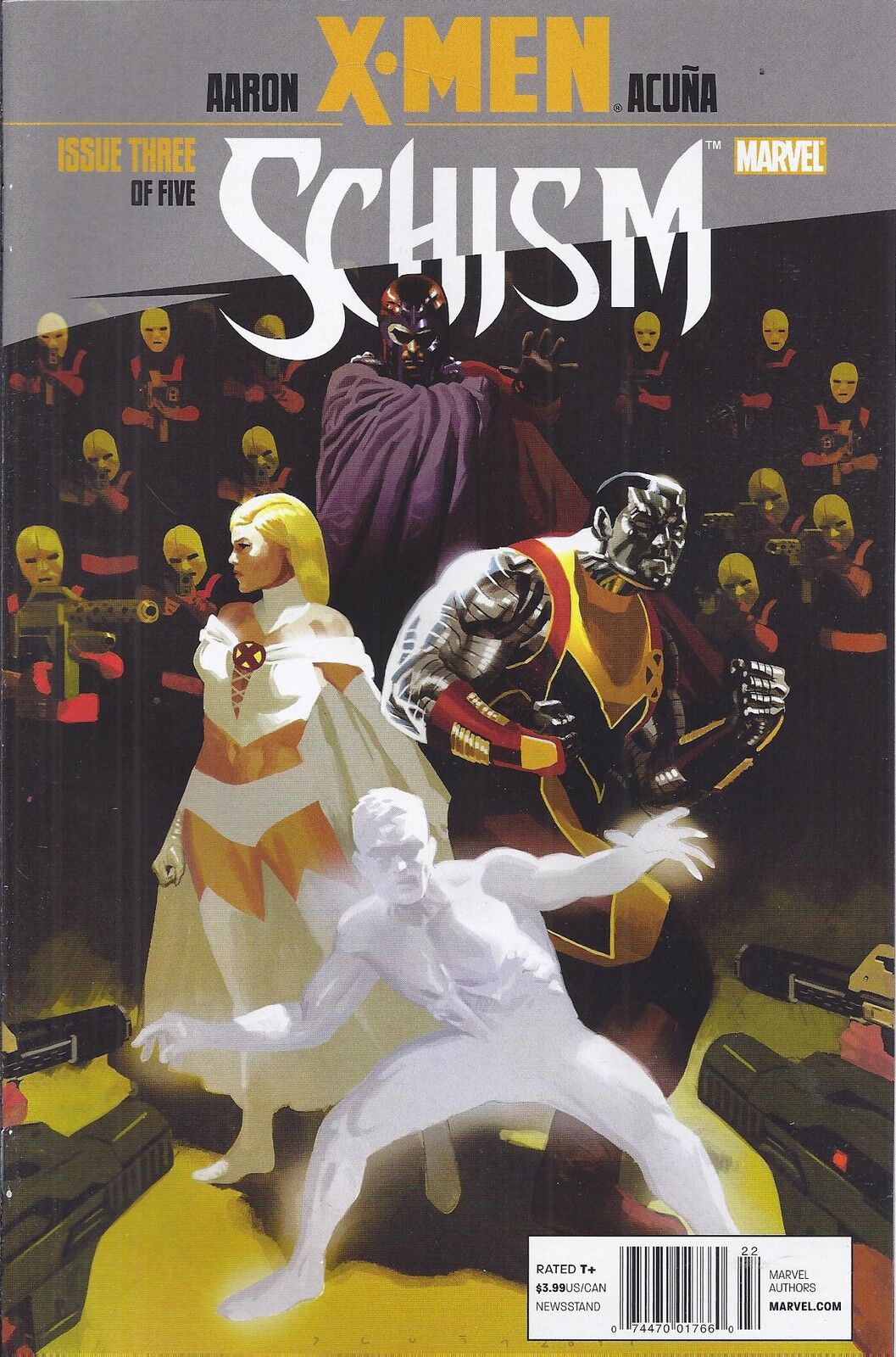 X-Men Schism Comic 3 Cover A First Print 2011 Jason Aaron Daniel Acuna Fletcher
