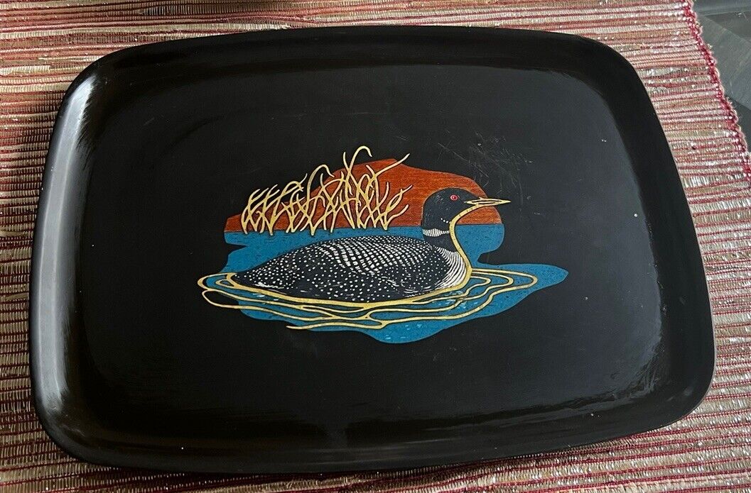 Couroc Monterey, California Vintage Tray Duck Pattern