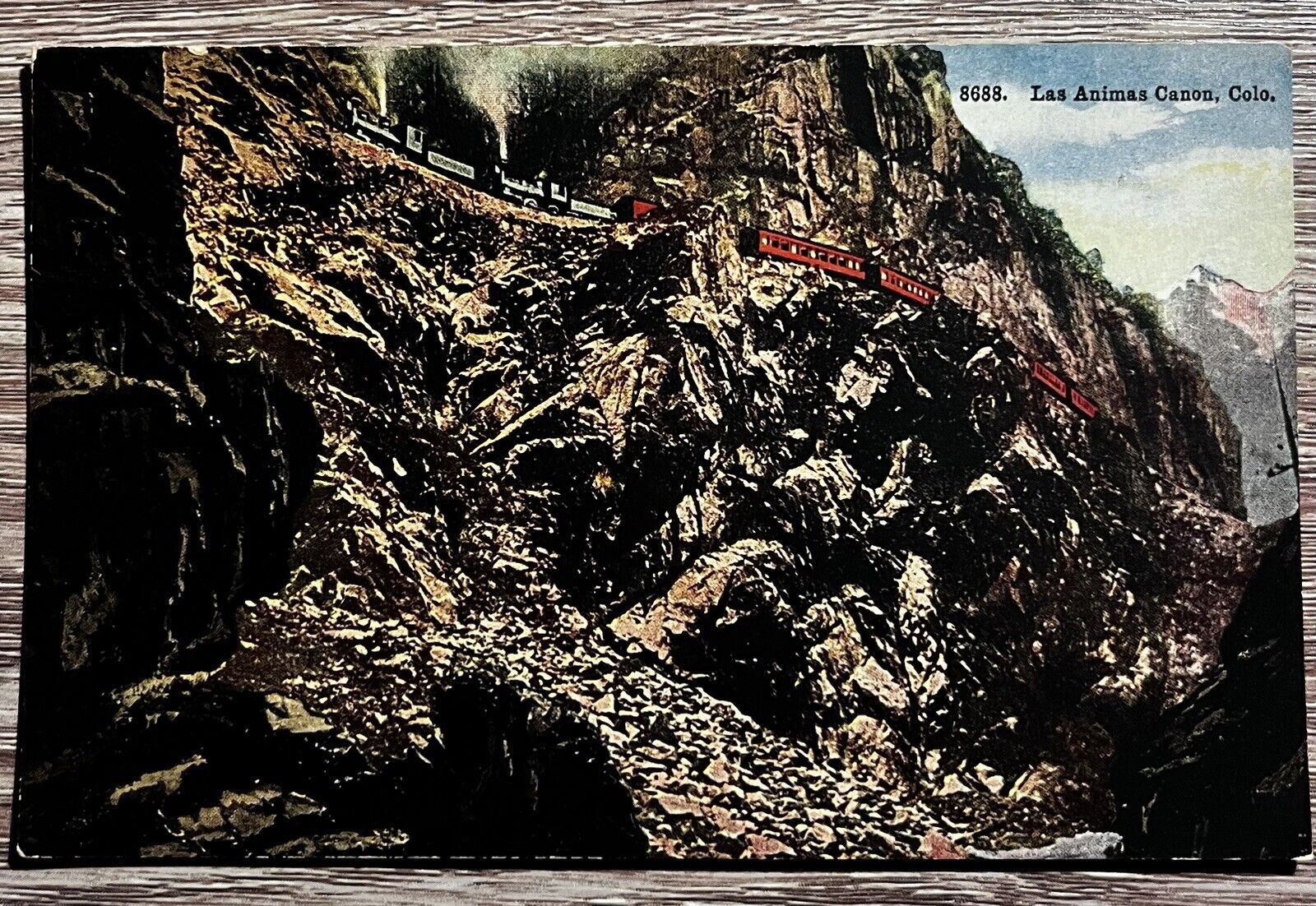 “Las Animas Canon, Colo.” Vintage Postcard 