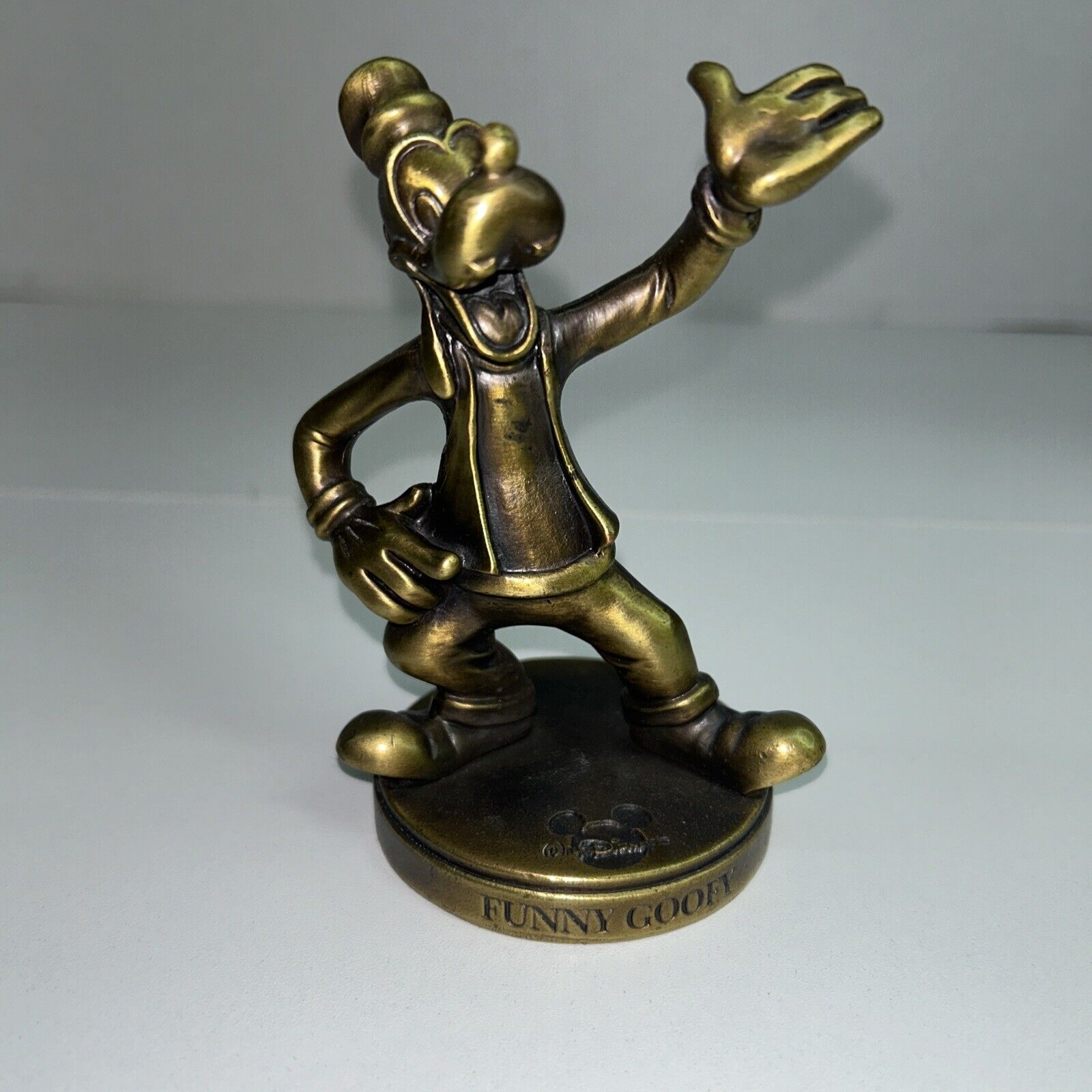 Funny Goofy Bronze Figure Disney Statue