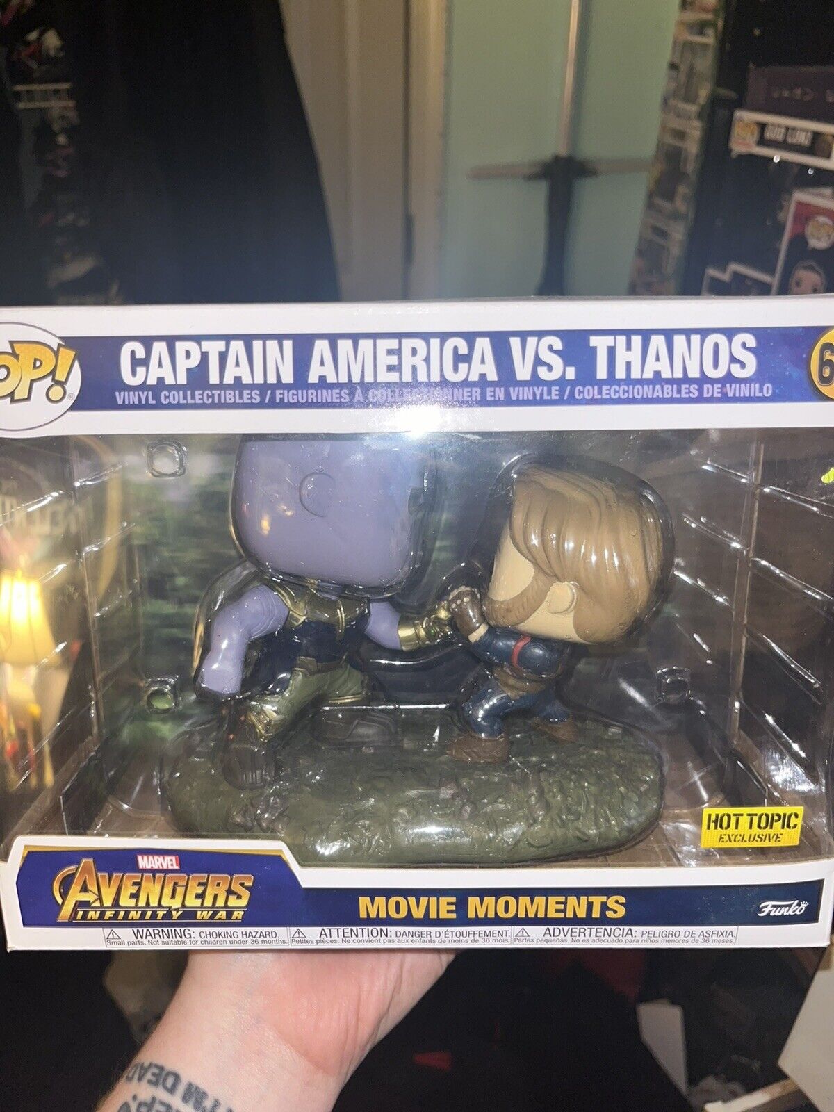 Funko Pop Captain America vs Thanos Movie Moments Hot Topic Exclusive - DESC