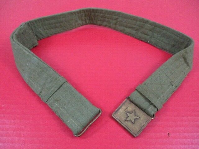 Vietnam Era NVA VC Uniform Waist Belt - Green Color - Original - Very NICE