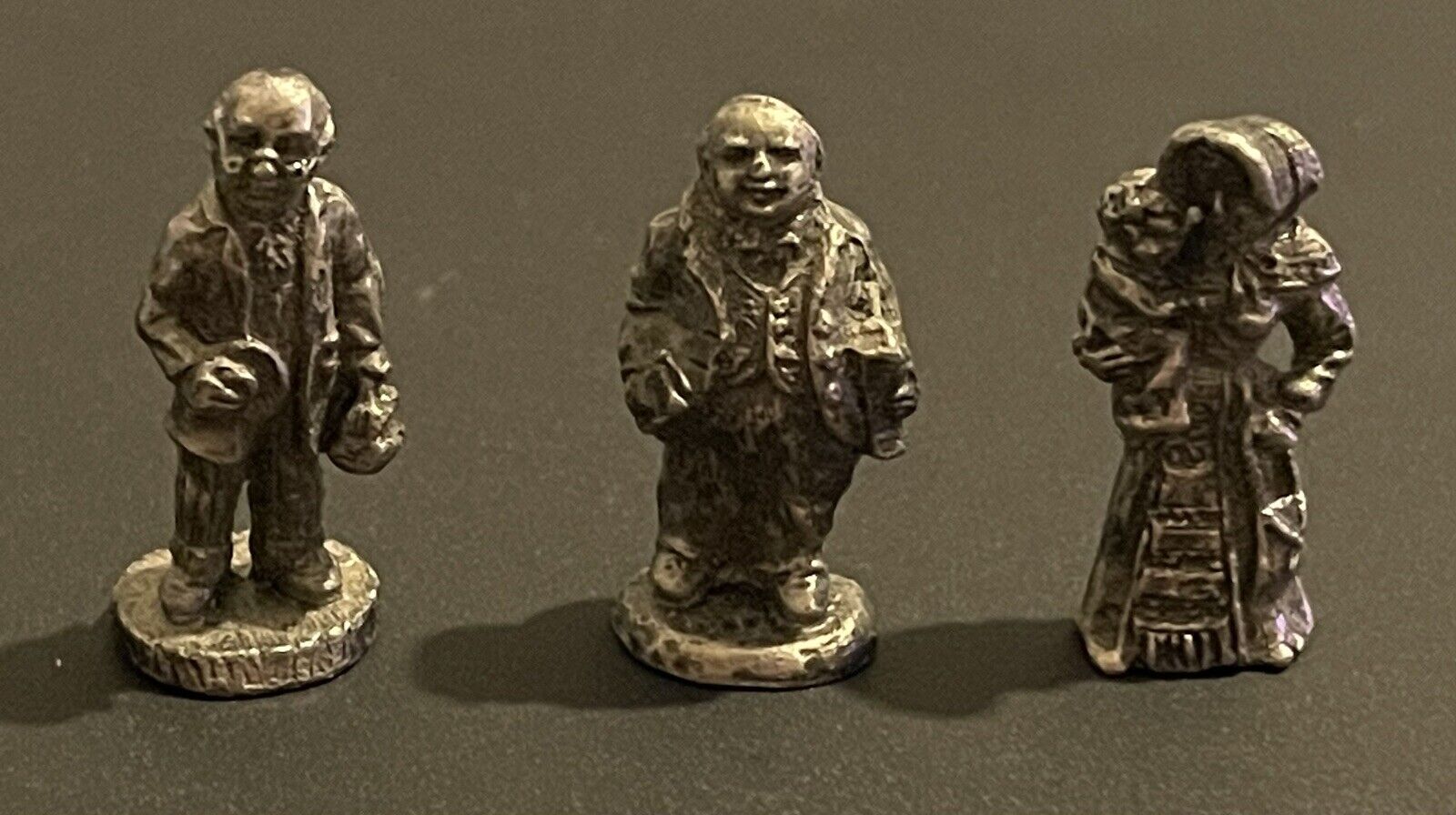 \'94 I.R.S. Pewter Set China Vintage Collectible Miniatures (Lot of 3)