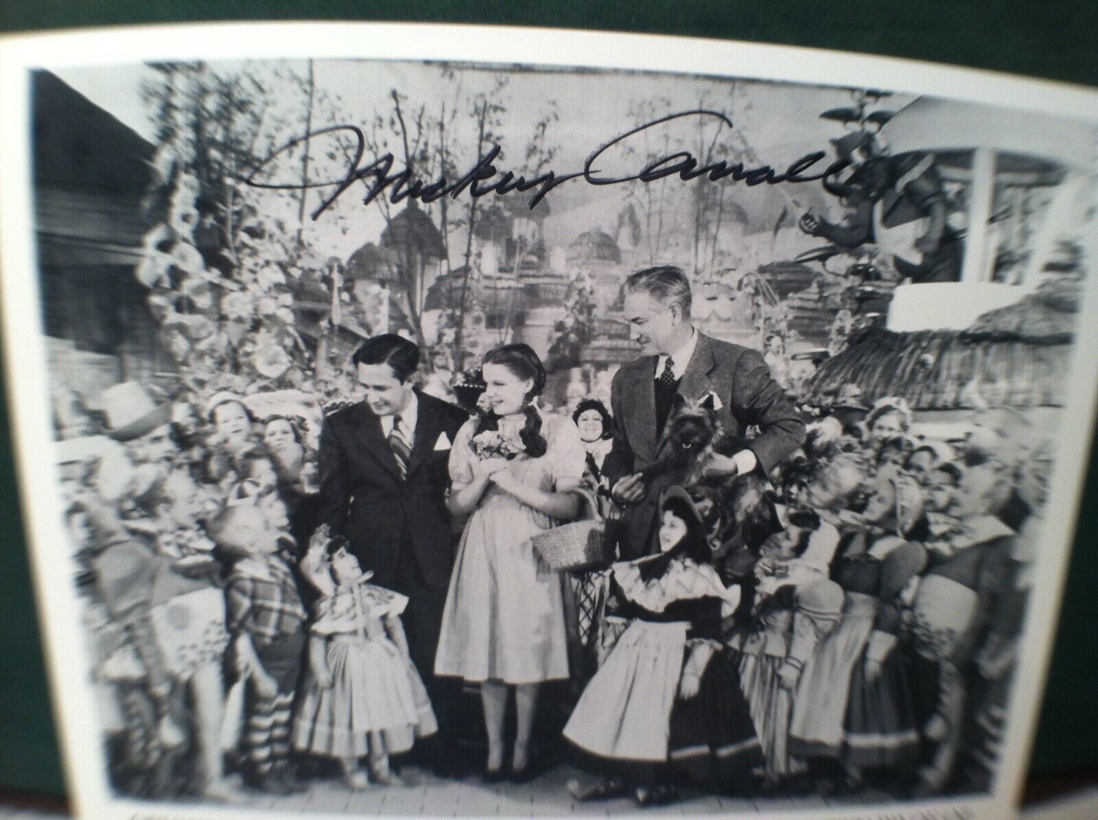 Mickey Carroll Photo Autograph Wizard of Oz