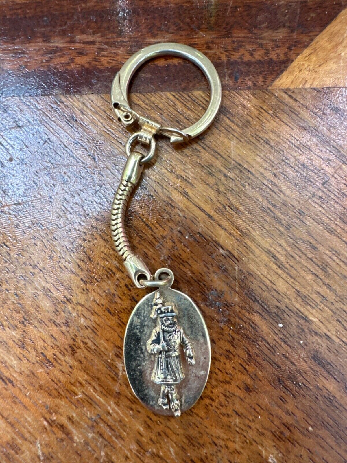 Vintage The Beefeater Gin Advertising Collectible  Metal  Keychain