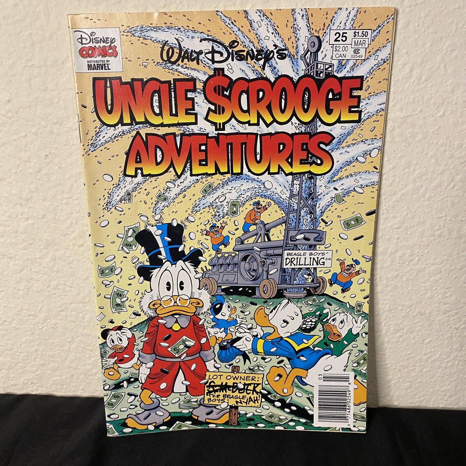 Vintage Walt Disney\'s Uncle Scrooge Adventures #25 1993 Gladstone Comic