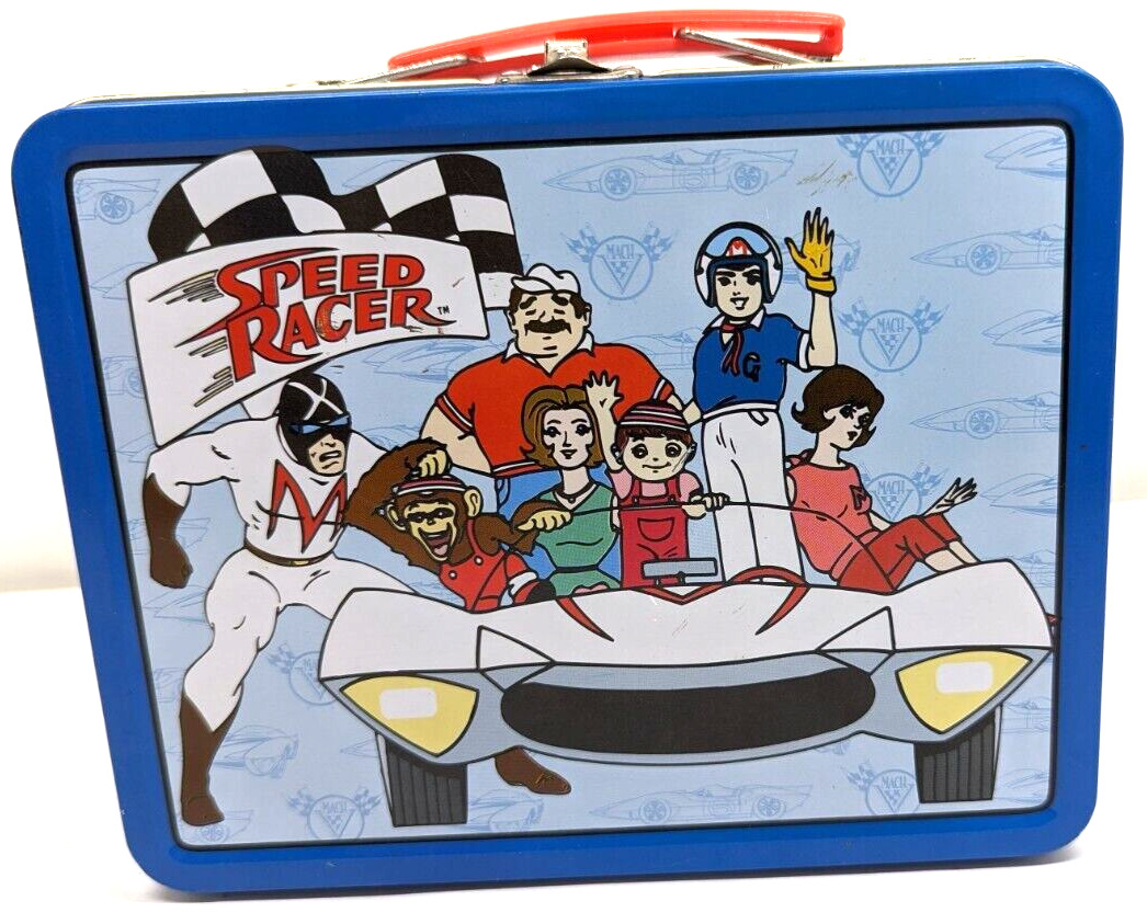 Vintage 1998 Speed Racer Tin Lunch Box, The Tin Box Co