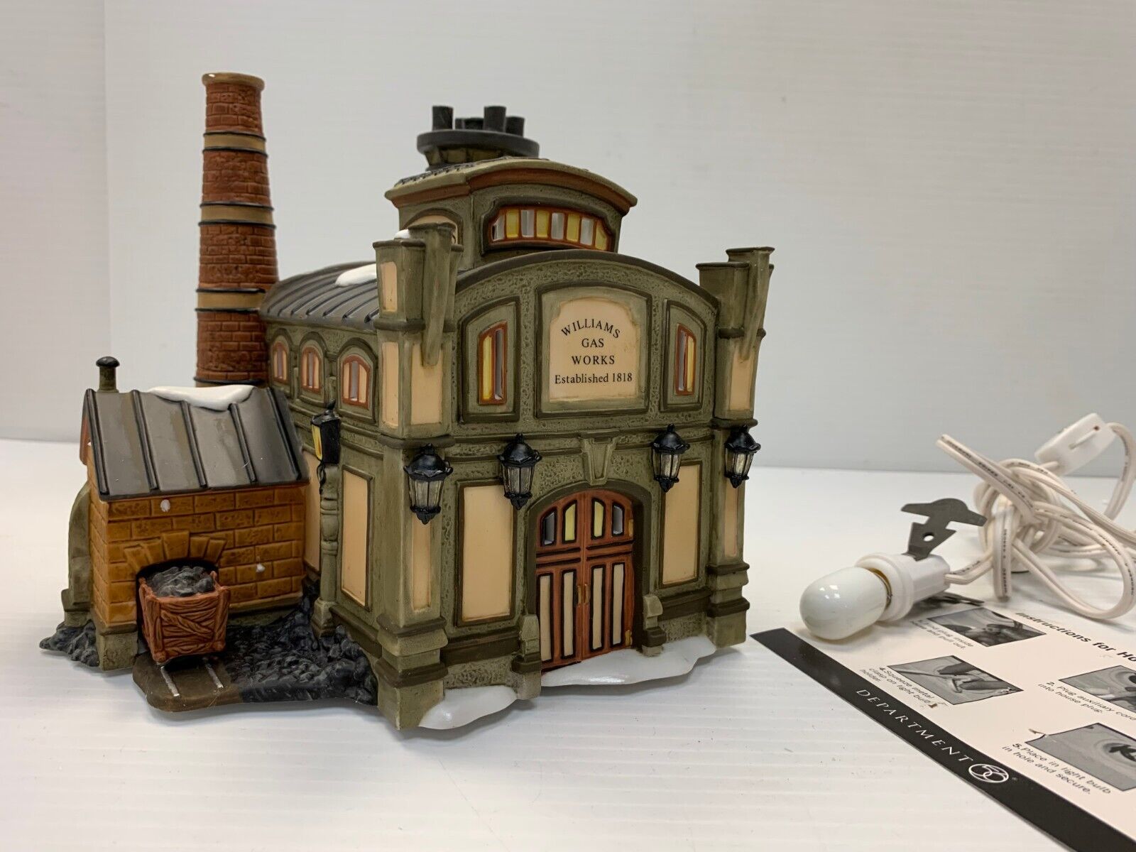 Dept 56 Dickens’ Village Williams Gas Works #58709 from 2003