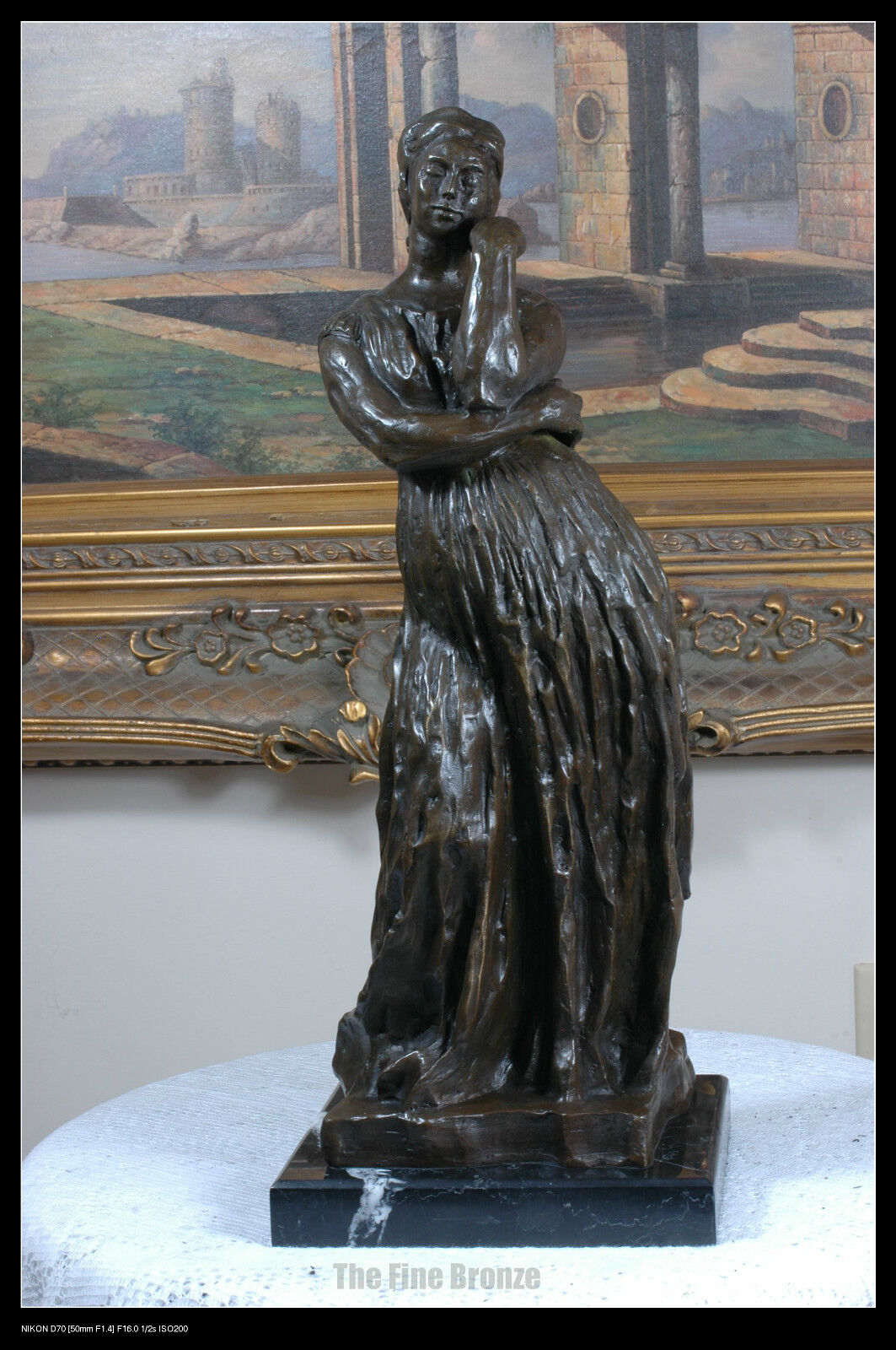 Signed Bourdelle,Bronze Sculpture Standing Woman  