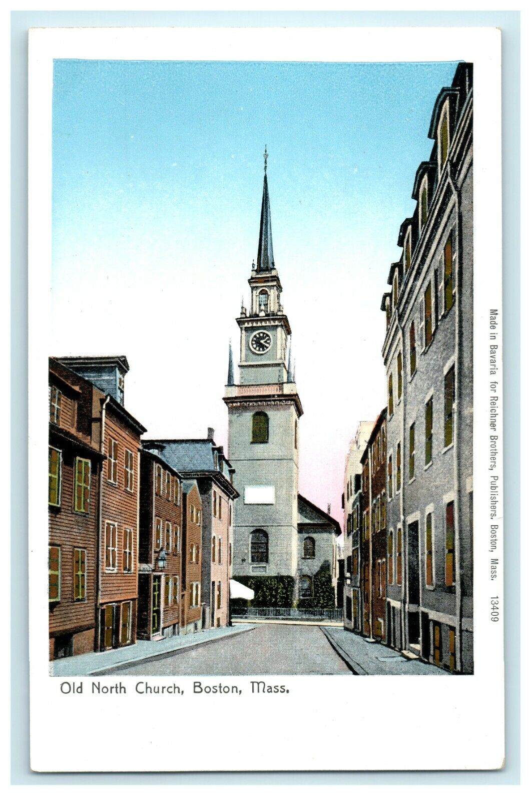 c1905 Copper Windows Old North Church Boston Massachusetts MA Unposted Postcard