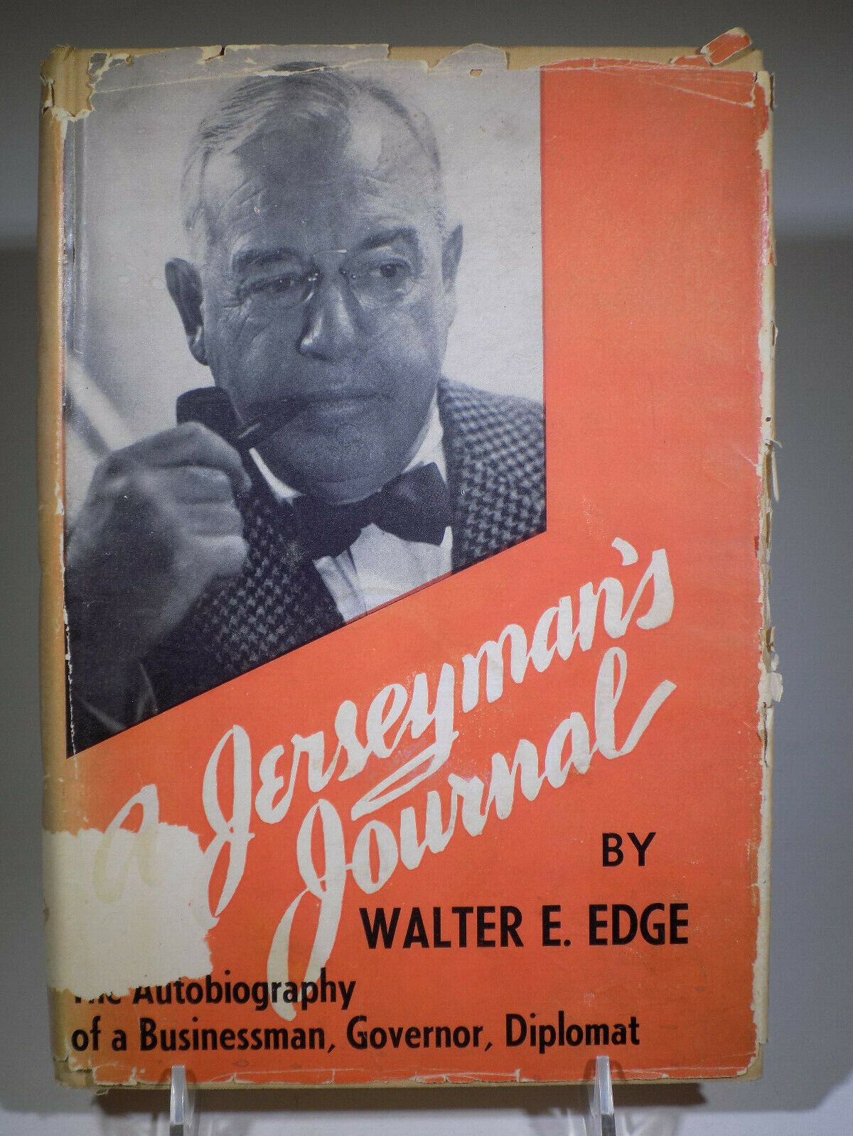 A Jerseyman\'s Journal  Walter E Edge Signed Inscribed 1948 First Edition