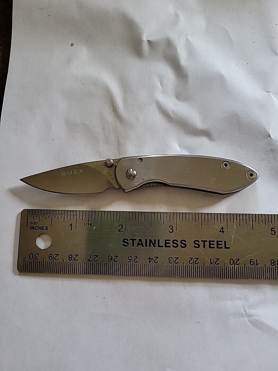 4.75” Stainless BUCK Colleague Folding Pocket Knife, Model 325