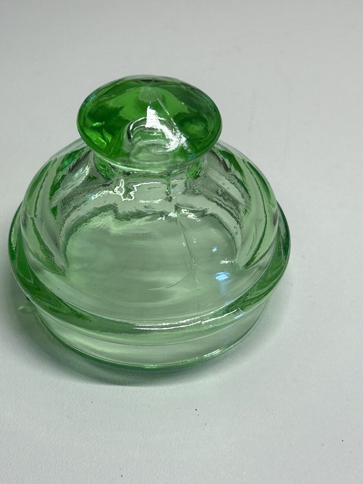 Vintage Green Coffee Percolator Pot Knob Replacement Uranium Glass 1930s