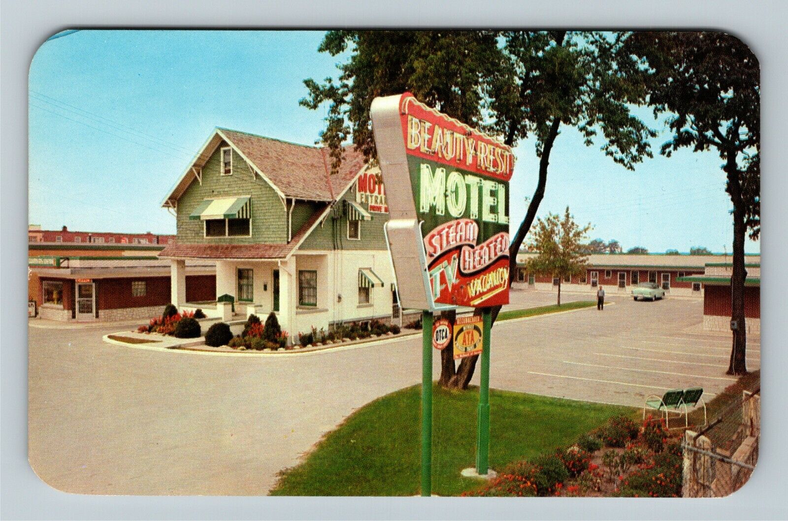 Niagara Falls ON-Ontario Canada, Beauty Rest Motel Vintage Souvenir Postcard