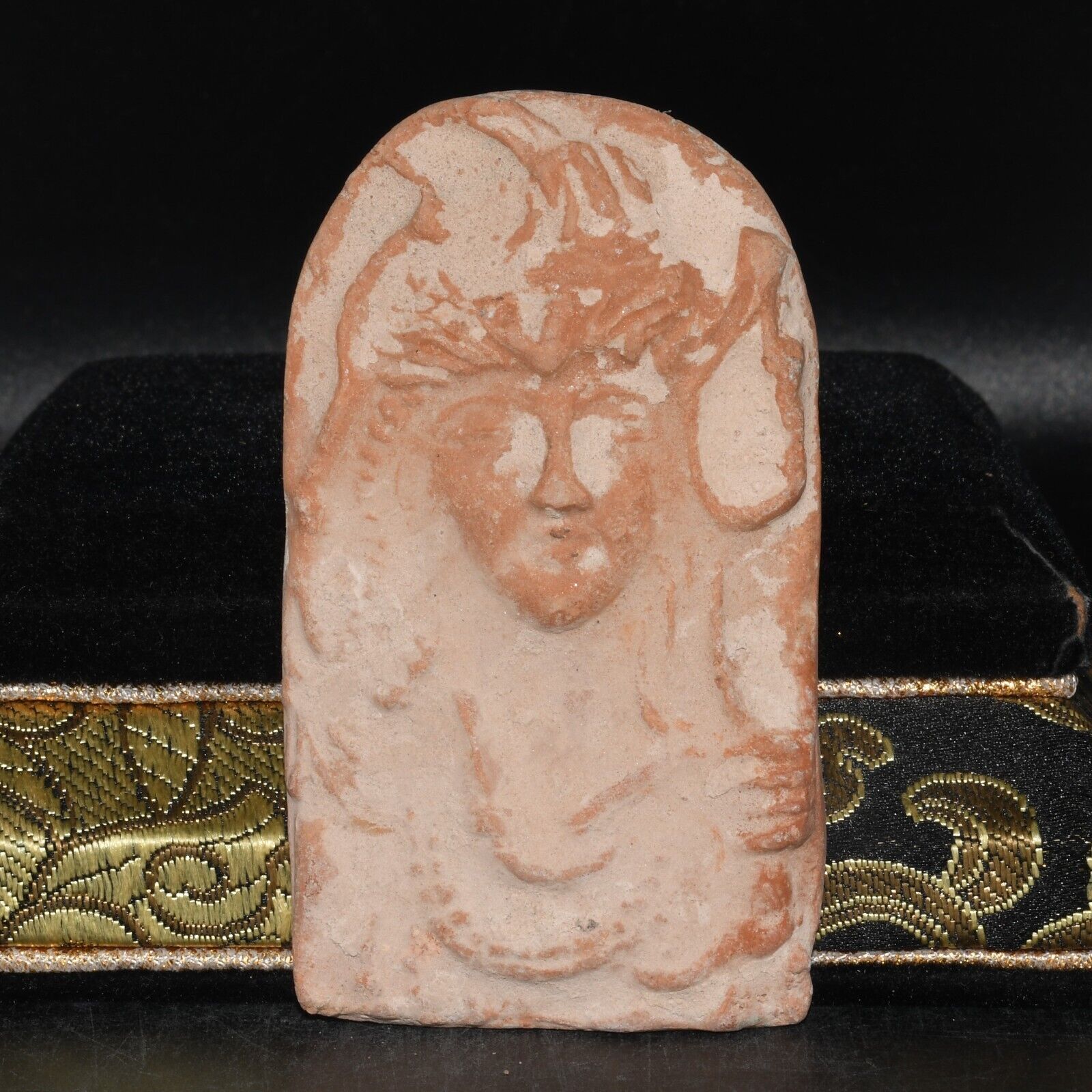 Ancient Eastern Roman Terracotta Plaque Fragment Circa 1st - 3rd Century AD