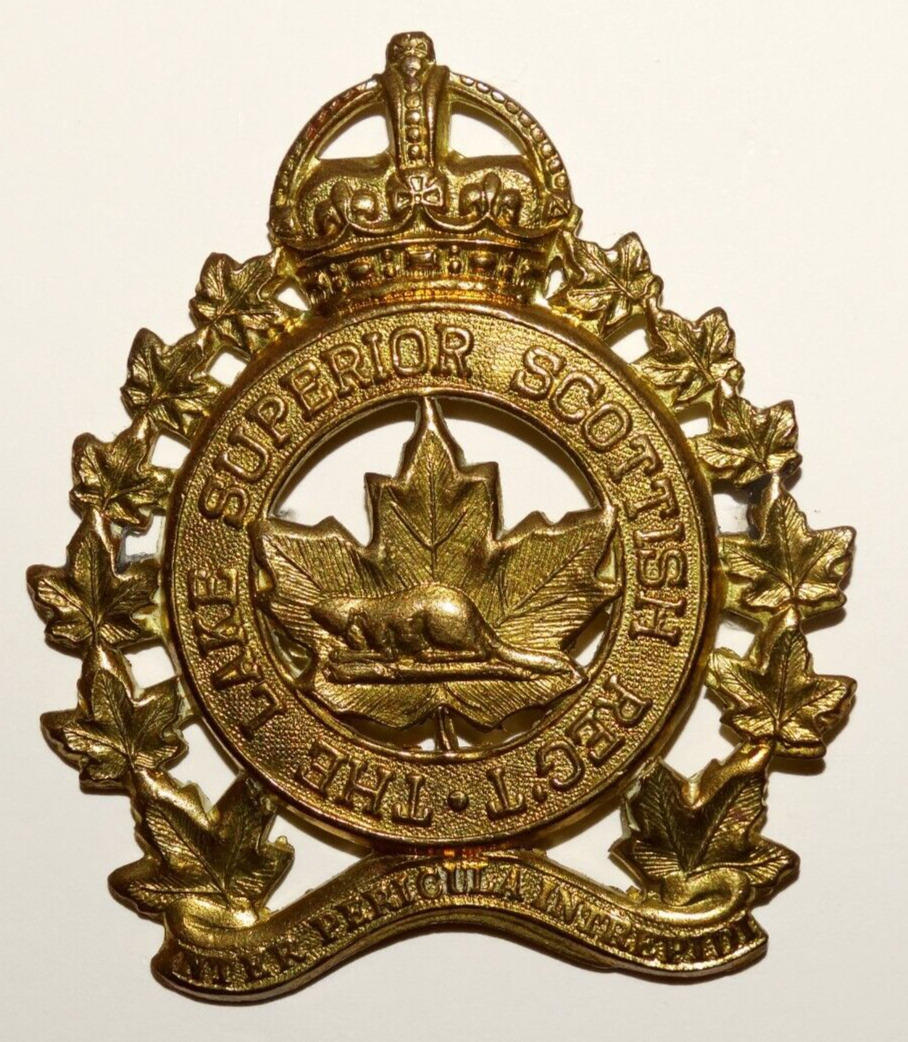 BRITISH MILITARY CAP BADGES, Lake Superior Scottish Regiment, Canadian Cap Badge