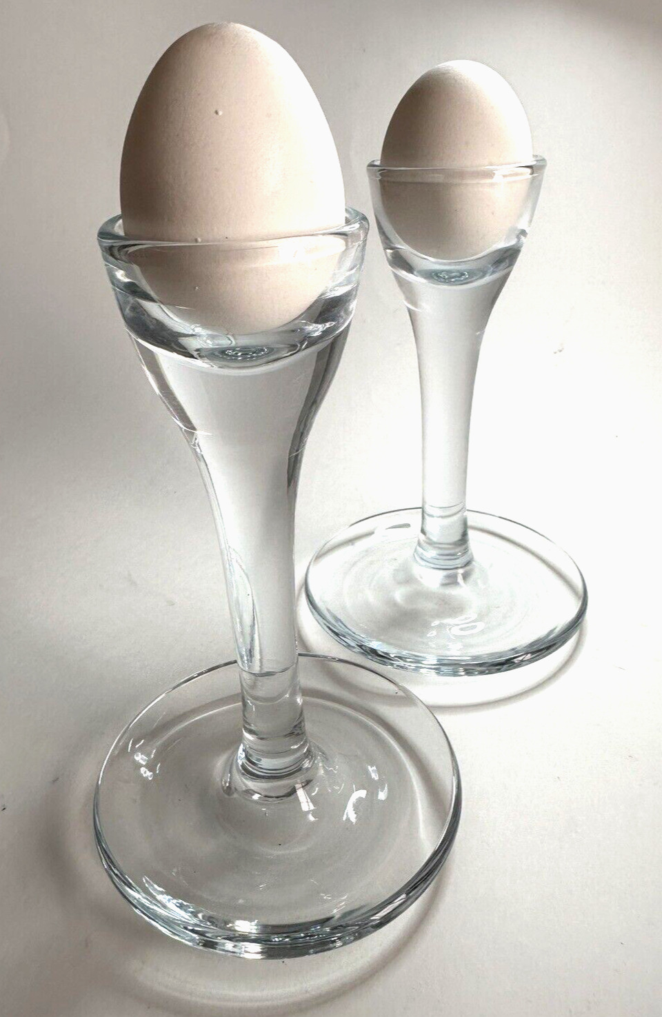 Holmegaard Glass Egg  2 Pc Set Cup Series Morgenbord Per Lütken Design Denmark