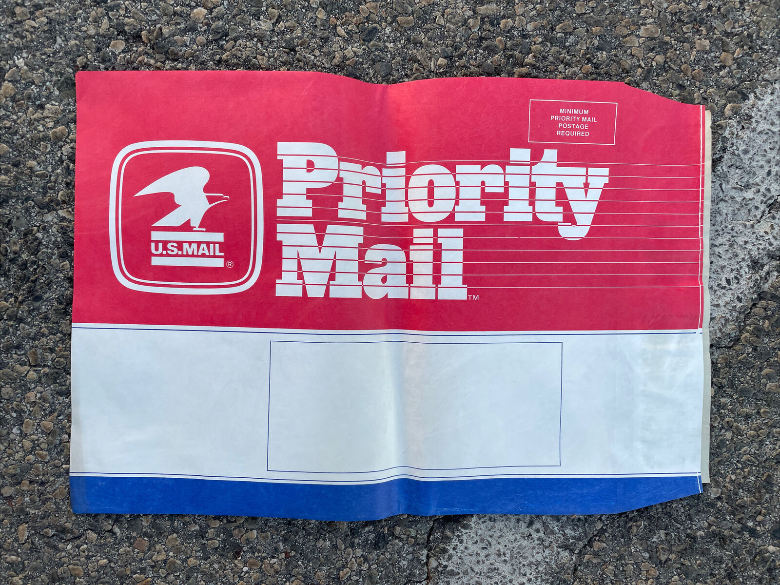 Vintage 1987 United States Postal Service Priority Mail Bag Envelope USPS