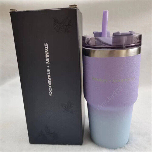 New Starbucks Stanley Stainless Steel Vacuum Car Hold Straw Cup Tumbler Gifts