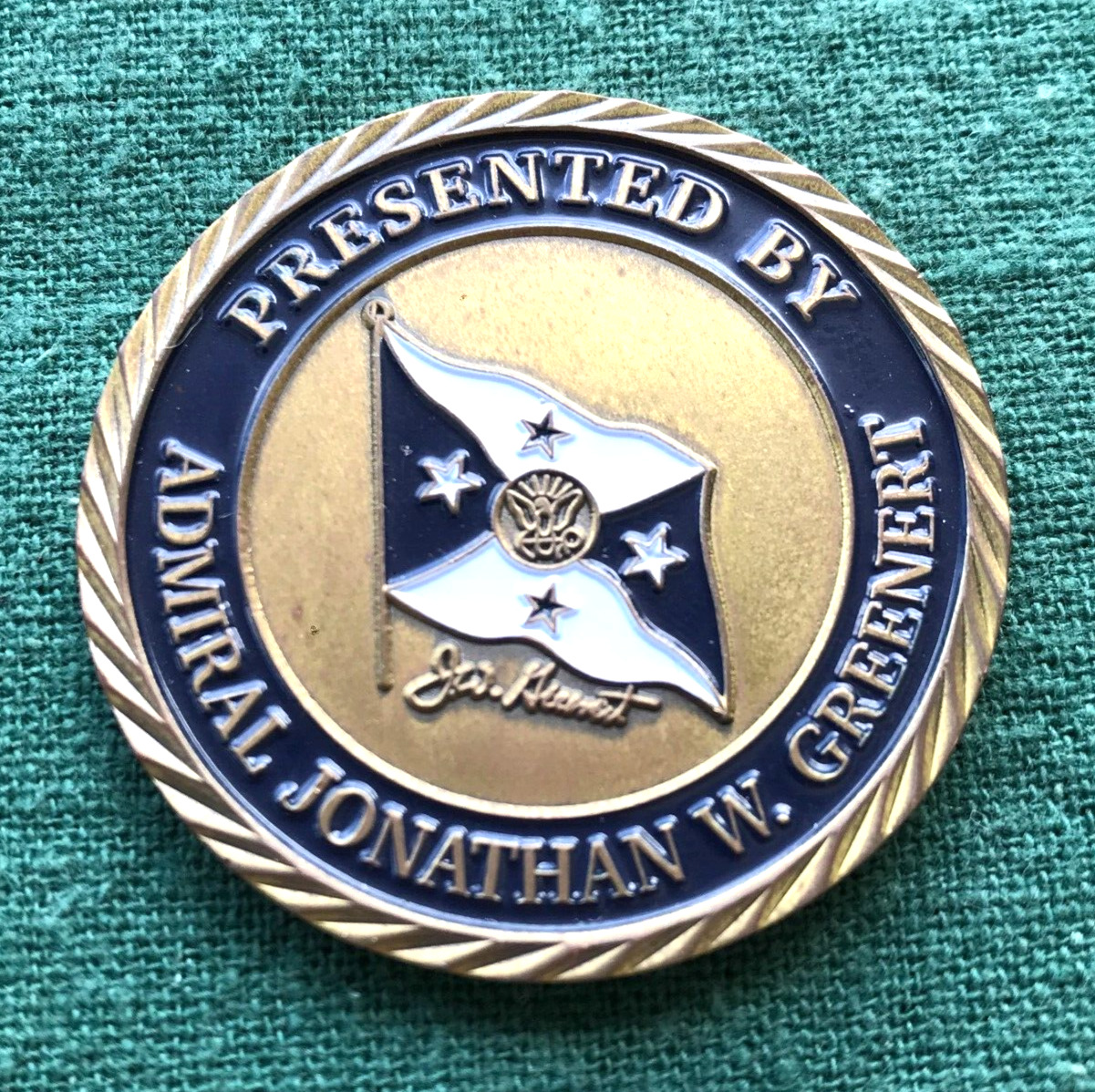 USN Admiral Jonathan W Greenert Vice Chief of Naval Operations Challenge Coin