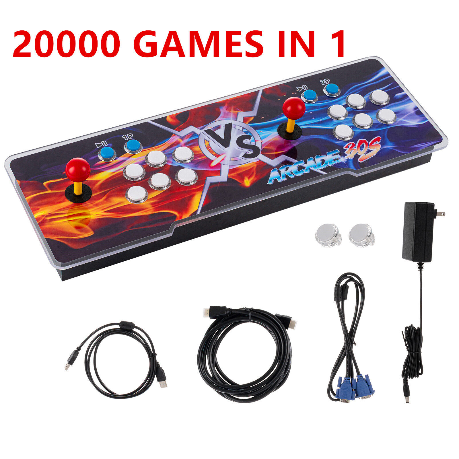 Newest！20000 in 1 Pandora Box 30S Retro Video Games Double Stick Arcade Console