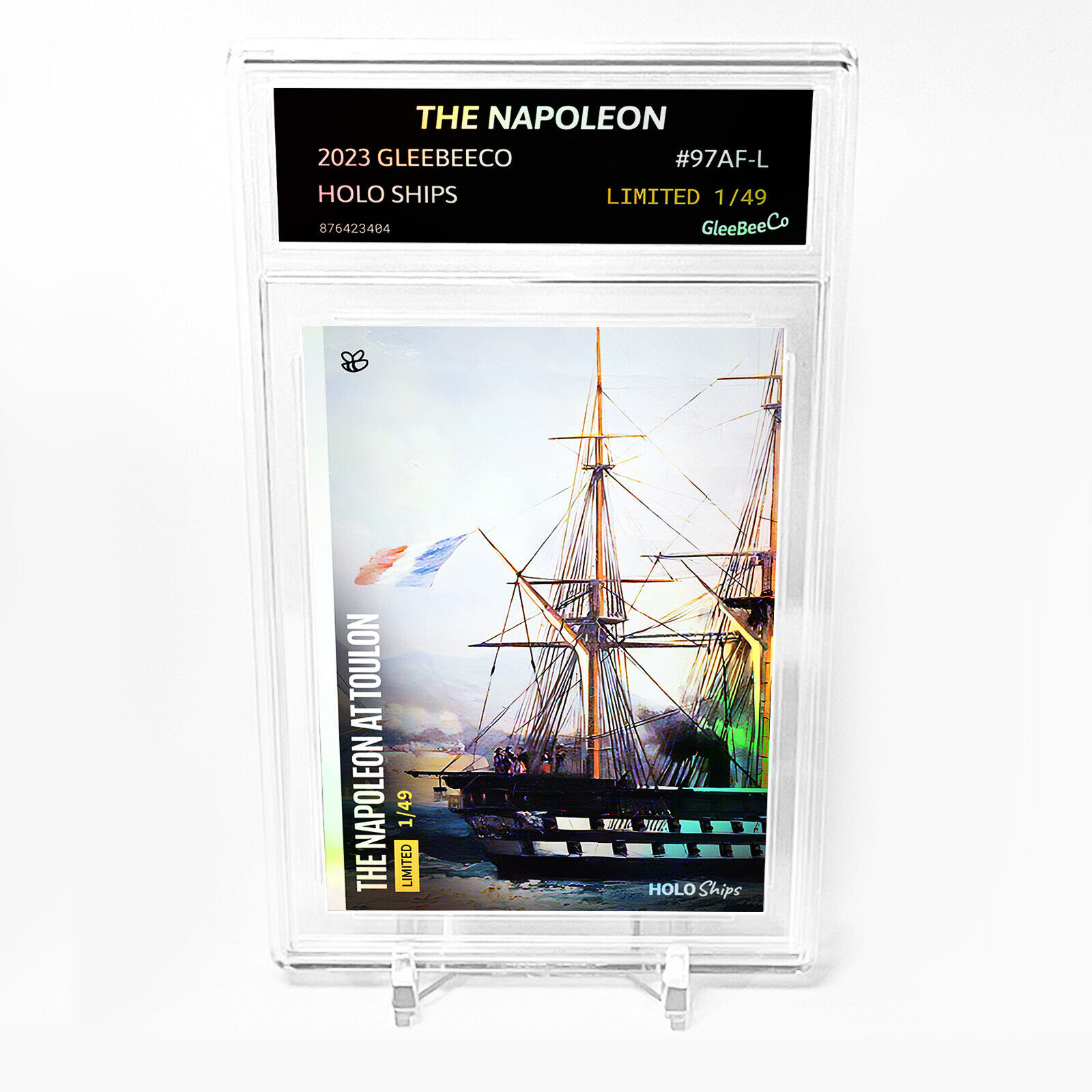 THE NAPOLEON AT TOULON Art Card 2023 GleeBeeCo Holo Ships Slabbed #97AF-L /49
