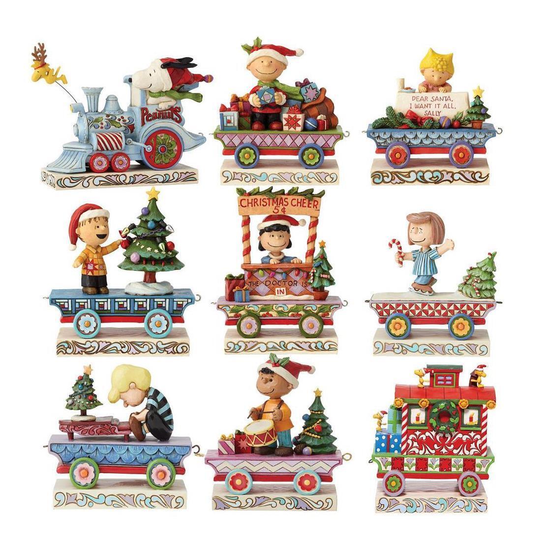 Jim Shore Peanuts Peanuts Train Figurines, Set of 9 4063413