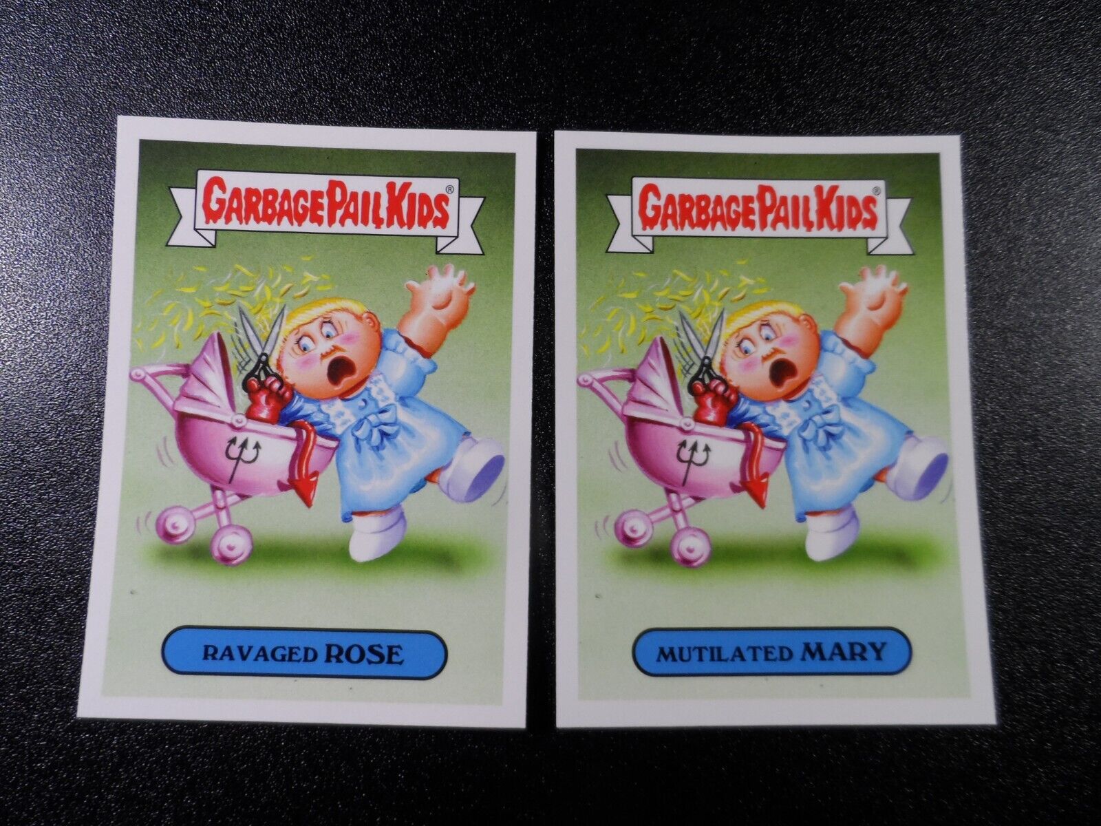 Rosemary\'s Baby Roman Polanski Mia Farrow Spoof Card Set Garbage Pail Kids