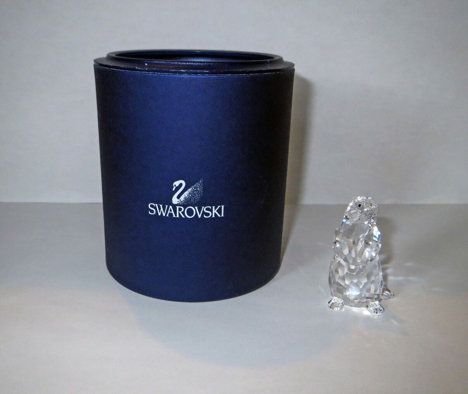 Swarovski Crystal Glass BEAVER FIGURINE - SWAN SIGNED & BOX