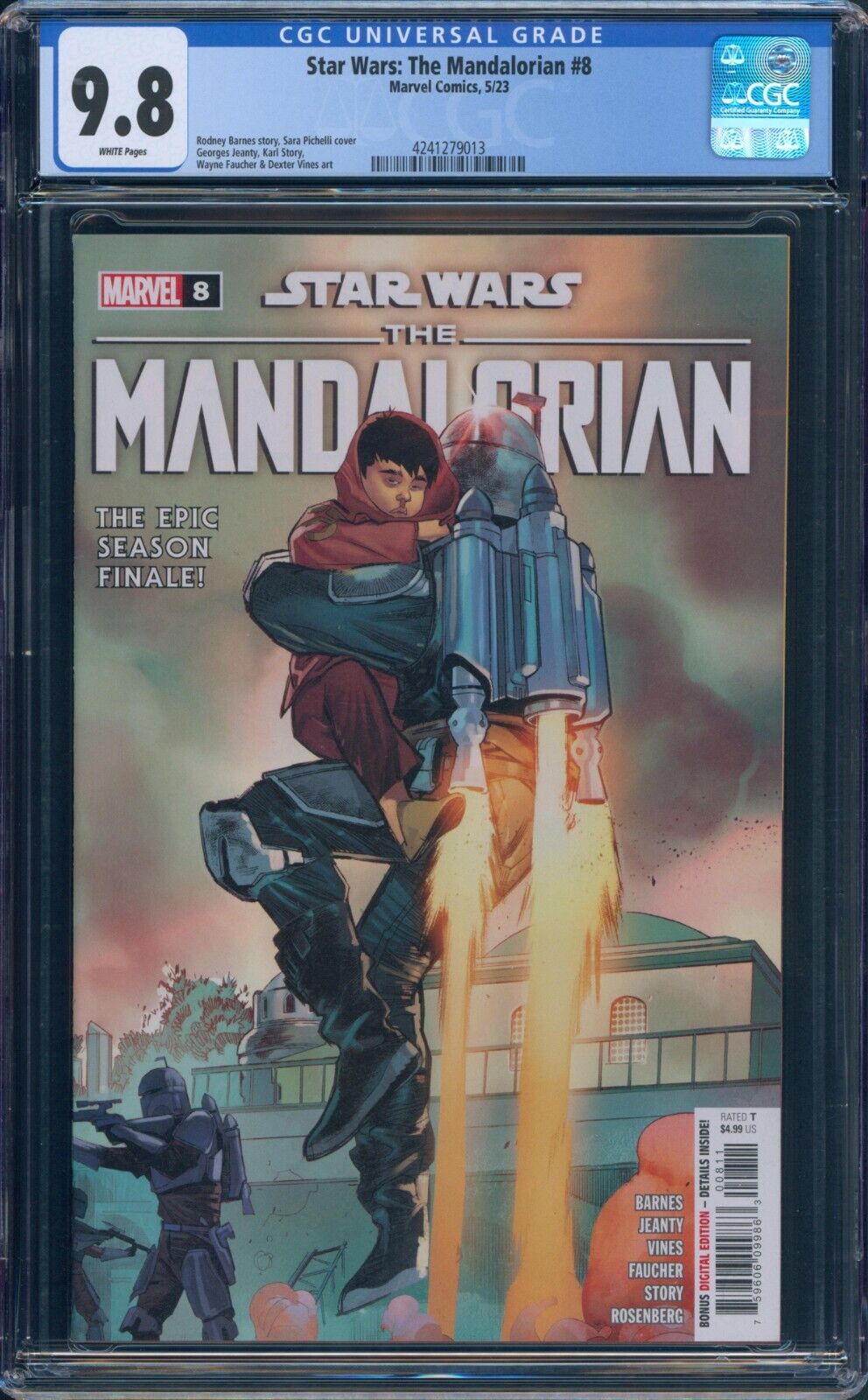 Star Wars The Mandalorian #8 CGC 9.8 Final Issue Pichelli Cover A Marvel 2023