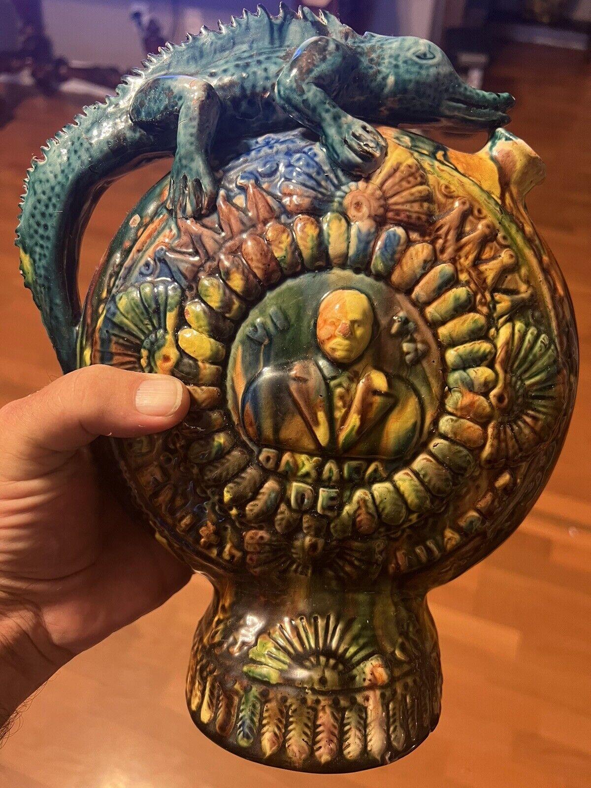 Rare Vintage Mexican Pottery Oaxaca Dripware