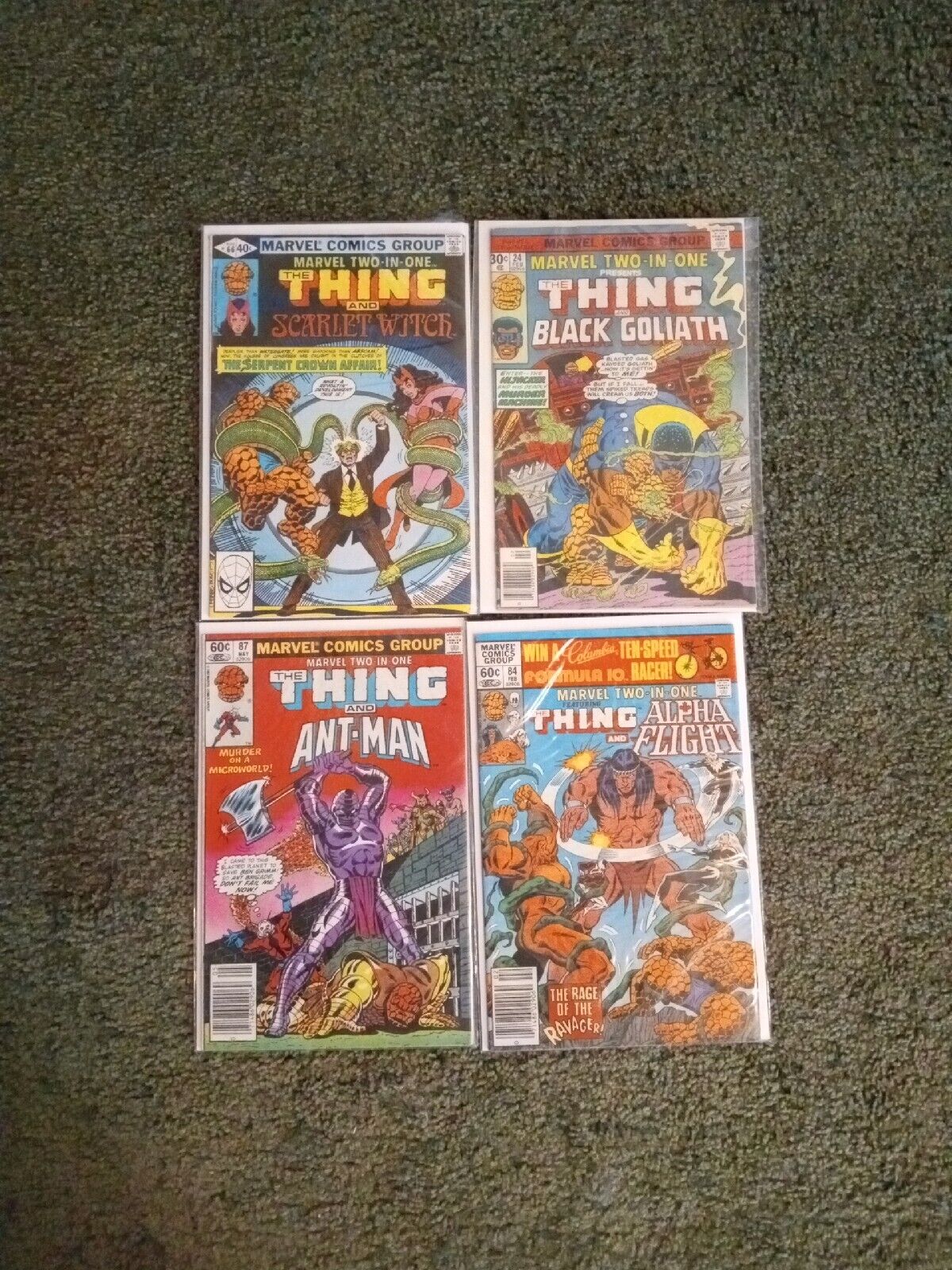 Marvel Two In One 24,66,84,87 Lot Of 4 Bronze Age FN+ To VF+ Great Condition Htf