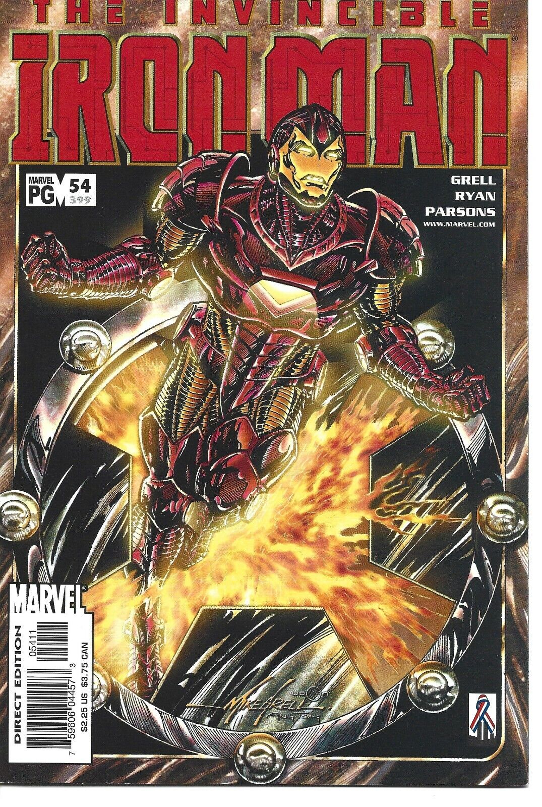 THE INVINCIBLE IRON MAN #54 MARVEL COMICS 2002 BAGGED AND BOARDED