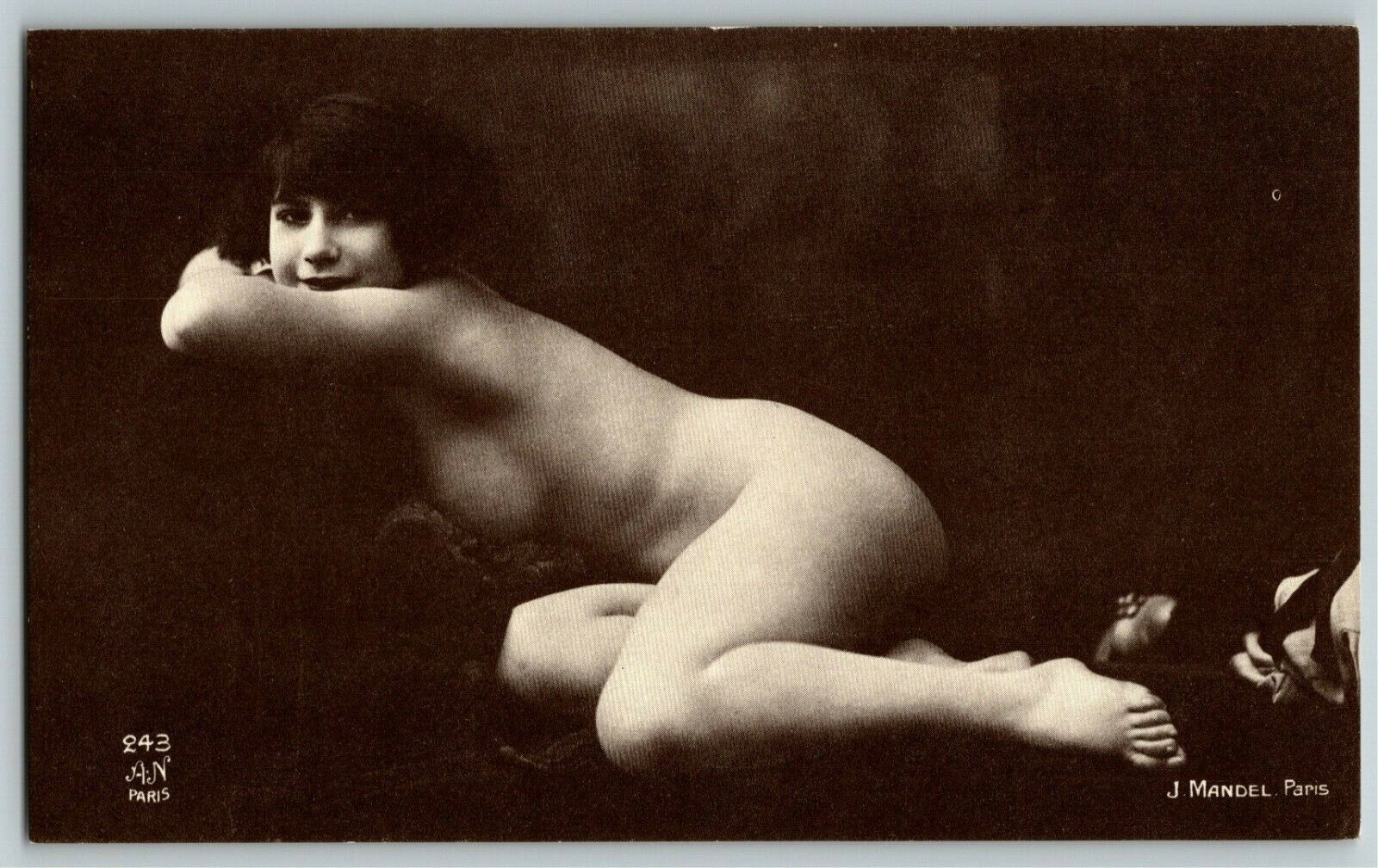 NOS Nude J. Mandel Reproduction French Carte Postale Postcard AN 243       (#26)