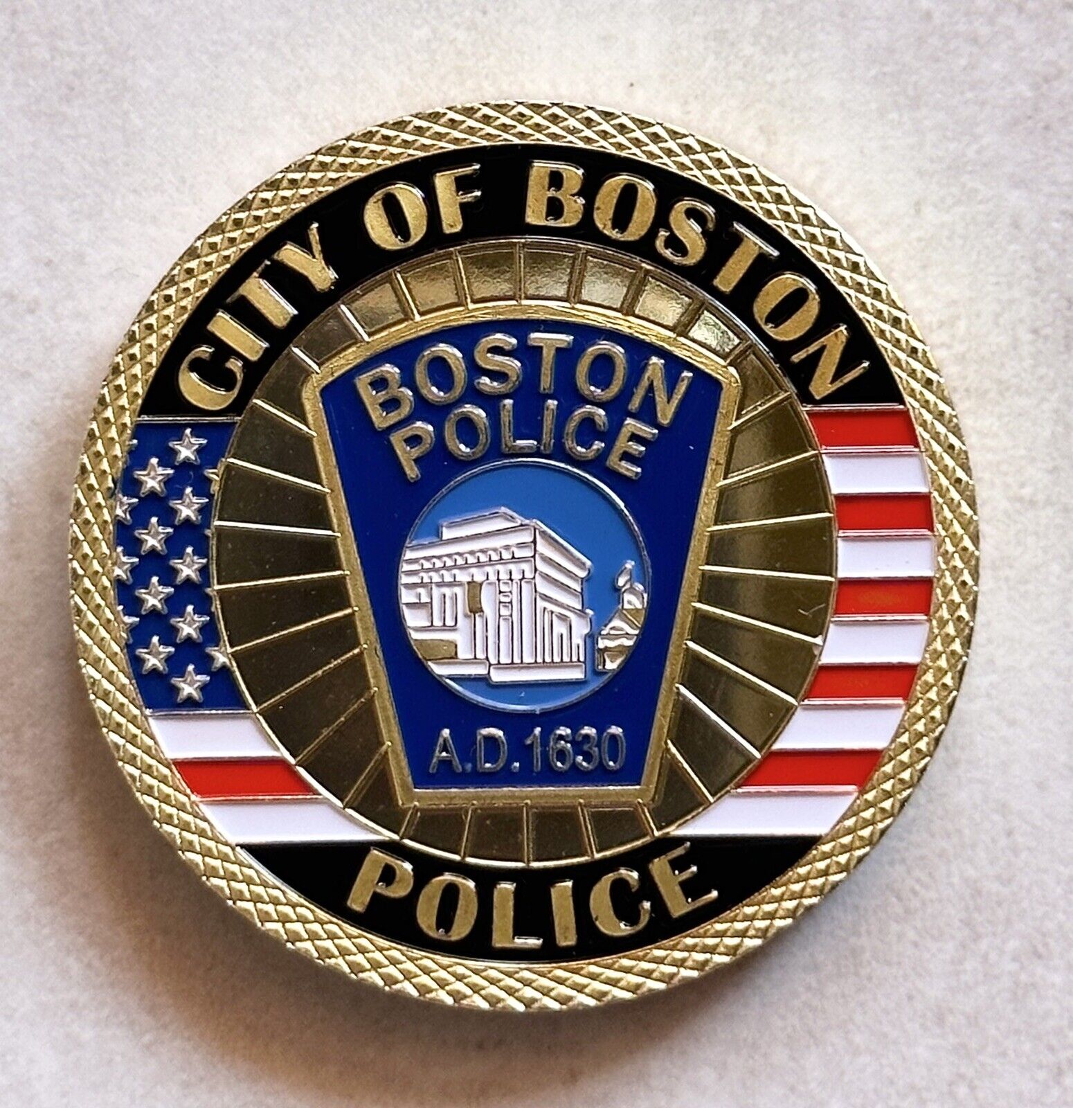 CITY OF BOSTON POLICE DEPT Challenge Coin