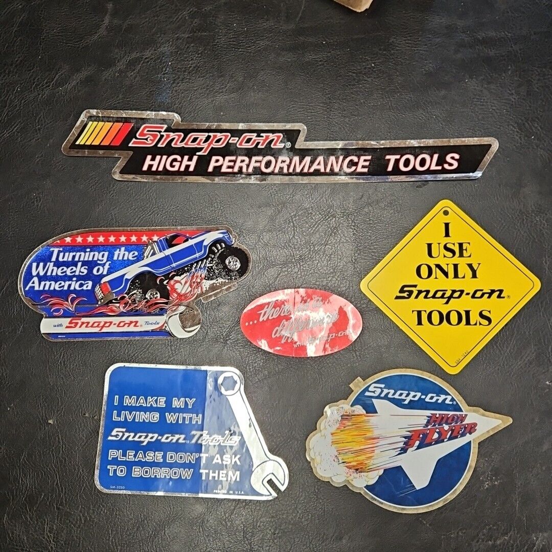 Vintage 1990s 1980s SNAP ON TOOLS  STICKERS Decals NEW OLD STOCK