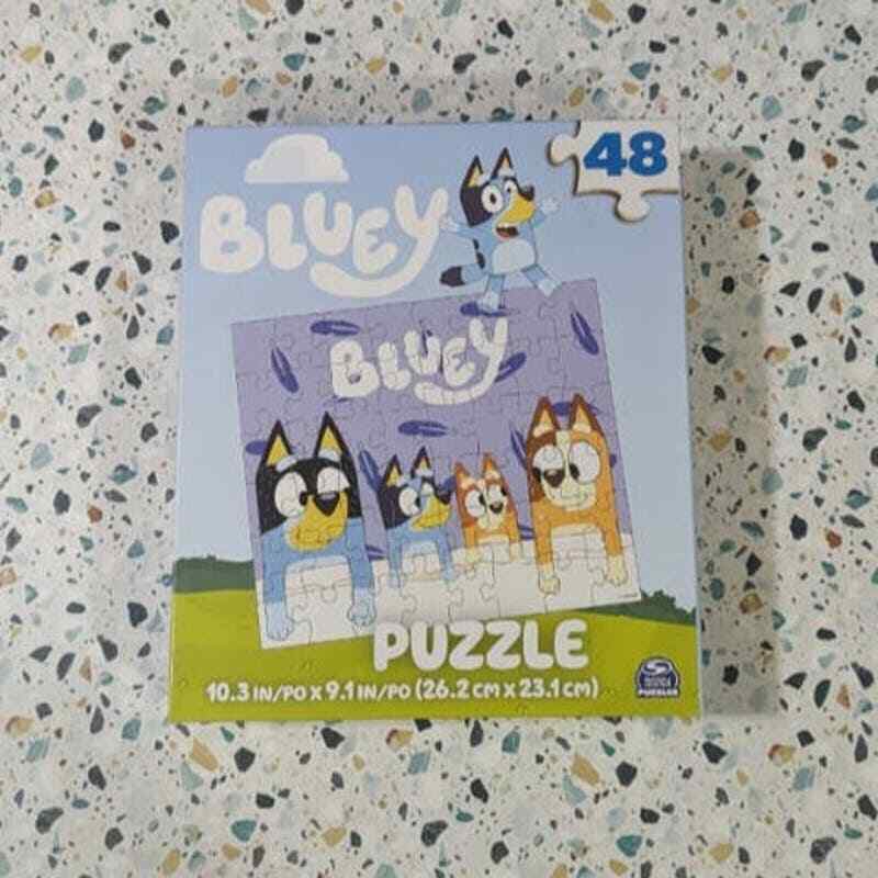Bluey Ludo Disney 48 Piece Puzzle Kids Gift Featherwand Family Bed Cuddles