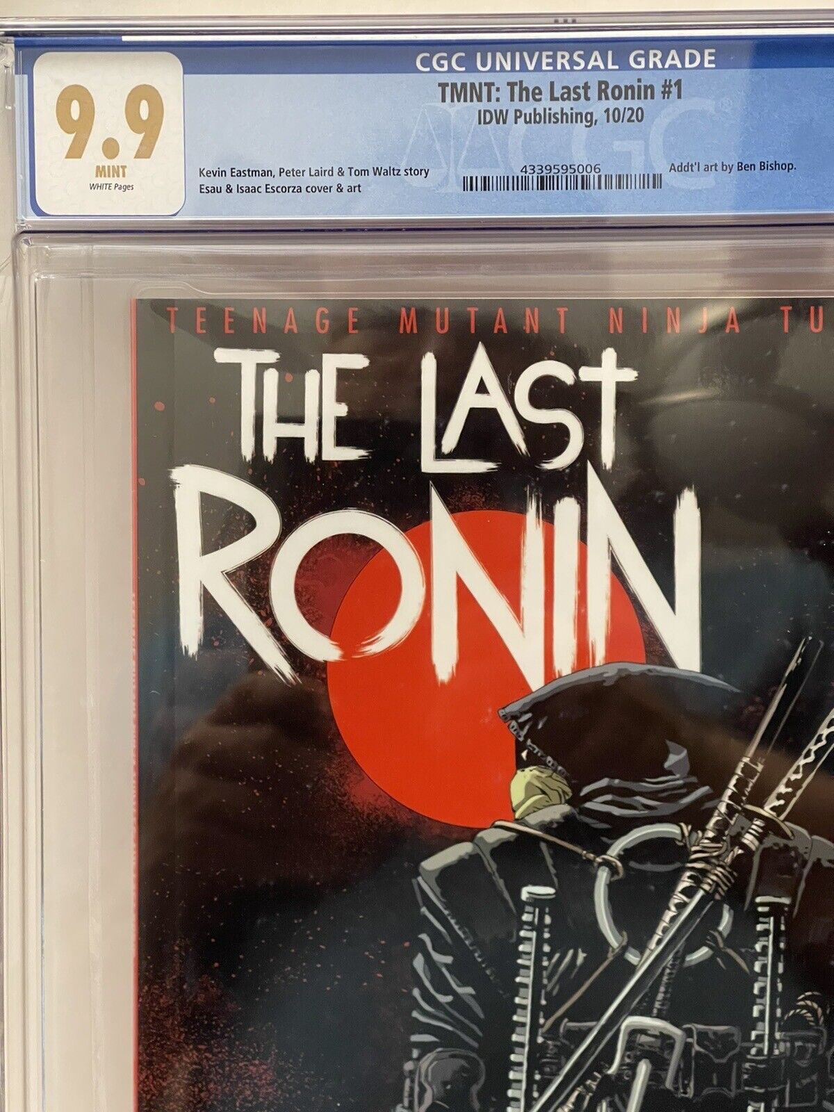 CGC Graded 9.9 TMNT: The Last Ronin #1 Covwr A New Thicker Upgraded Slab