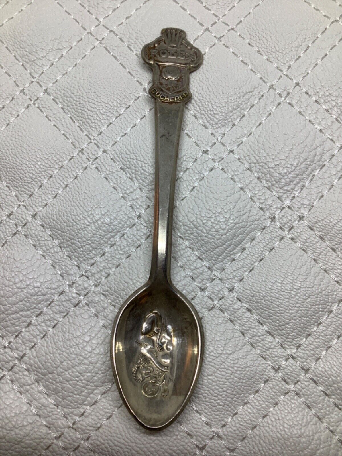 Vintage Rolex Souvenir Spoon Lion Crown Bucherer of Switzerland Small