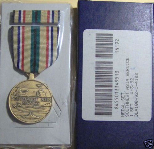 Southwest Asia Gulf War GI Issue Medal Set in BOX