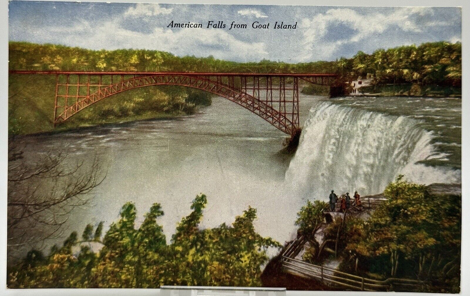 1907-1915 American Falls Postcard Goat Island Post Card Waterfall Divided Back