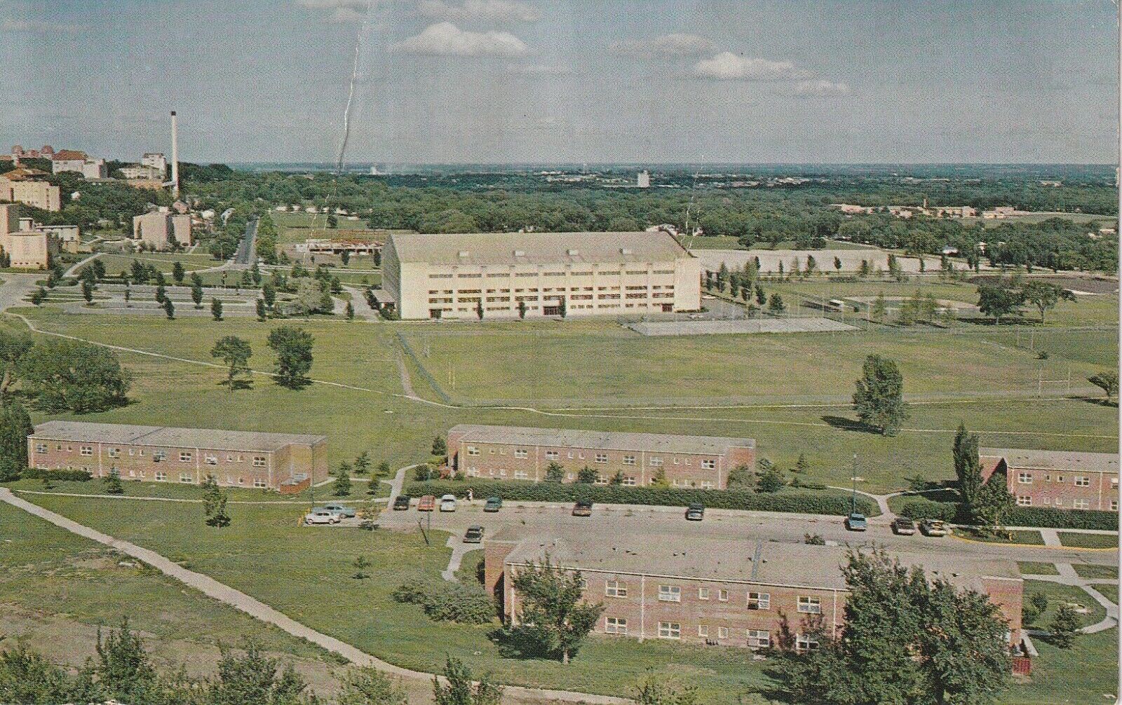Rare University of Kansas Allen Fieldhouse Postcard, Home of Jayhawks Basketball