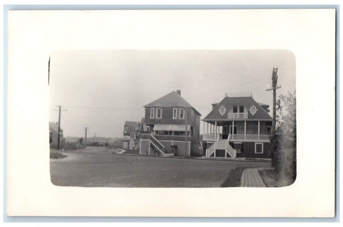 c1910's Residence Home View New London CT RPPC Photo Unposted Postcard