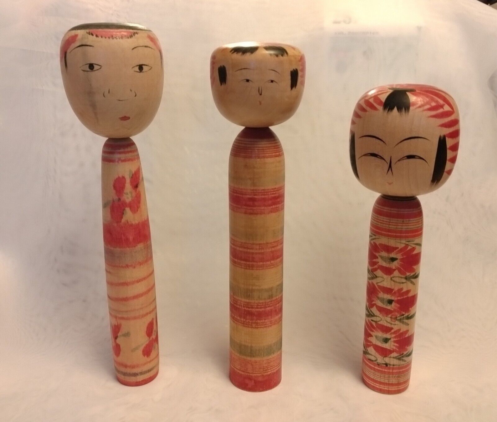 Japanese Wooden Dento Kokeshi doll Yoichi Arakawa Sanshiro Ishiyama Kazuo Sato